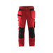 BLÅKLÄDER Trousers 15551860 Cotton, PL (Polyester) Red, Black Size 32R