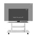 HOMCOM Mobile TV Stand 02-0609 White 400 x 800 x 400 mm