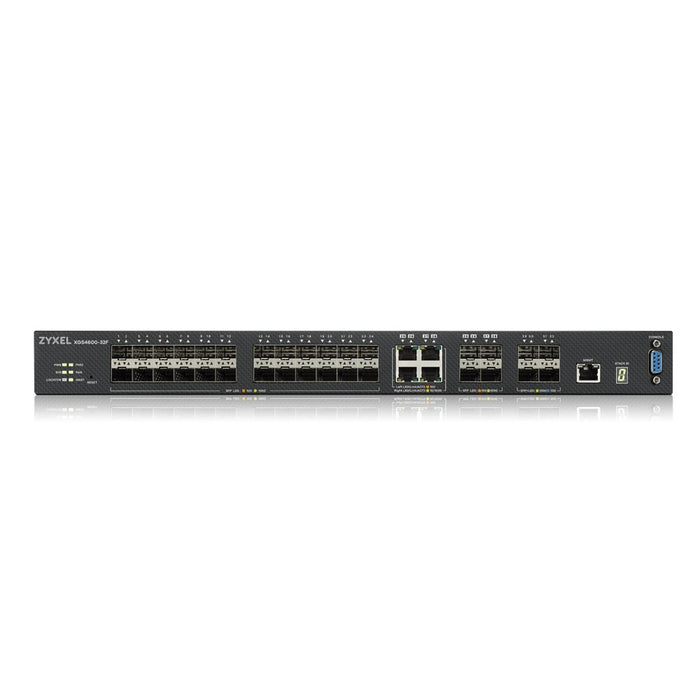 Zyxel XGS4600-32F - Switch - L3 - Managed - 24 x Gigabit SFP + 4 x combo Gigabit SFP + 4 x 10 Gigabit SFP+ - rack-mountable