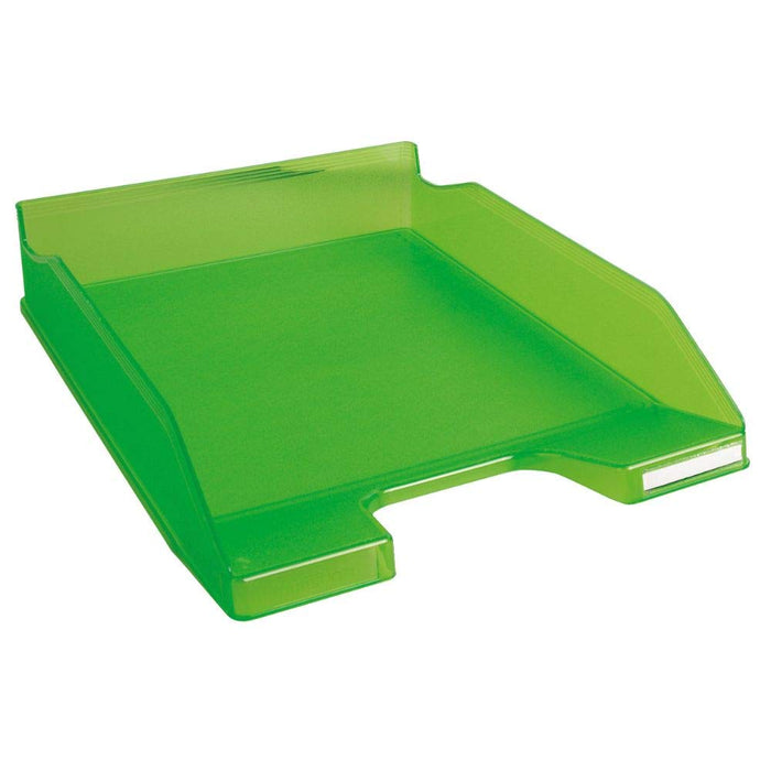 Exacompta Letter Tray Midi Combo Apple Green, Transparent Pack of 6