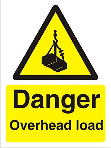 Warning Sign Overhead Load Vinyl 30 x 20 cm