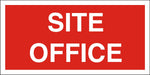 Site Sign Site Office Fluted Board 10 x 20 cm