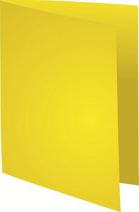 Exacompta Rock''s Square Cut Folder A4 Yellow Cardboard 210 gsm Pack of 100