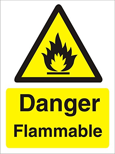 Warning Sign Flammable Vinyl 40 x 30 cm