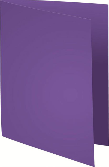 Exacompta Rock''s Square Cut Folder A4 Purple Cardboard 210 gsm Pack of 100