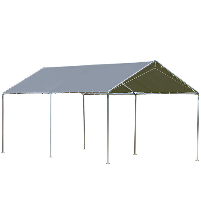 OutSunny Portable Garage Grey 5,950 x 2,600 mm