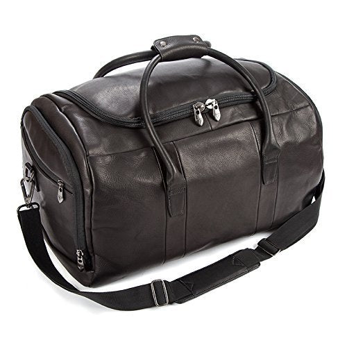 Falcon Leather Travel Sport Holdall FI6707 51 x 30 x 30 cm Black