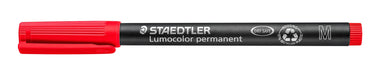 STAEDTLER 317 OHP Marker Medium Round Red Pack of 10