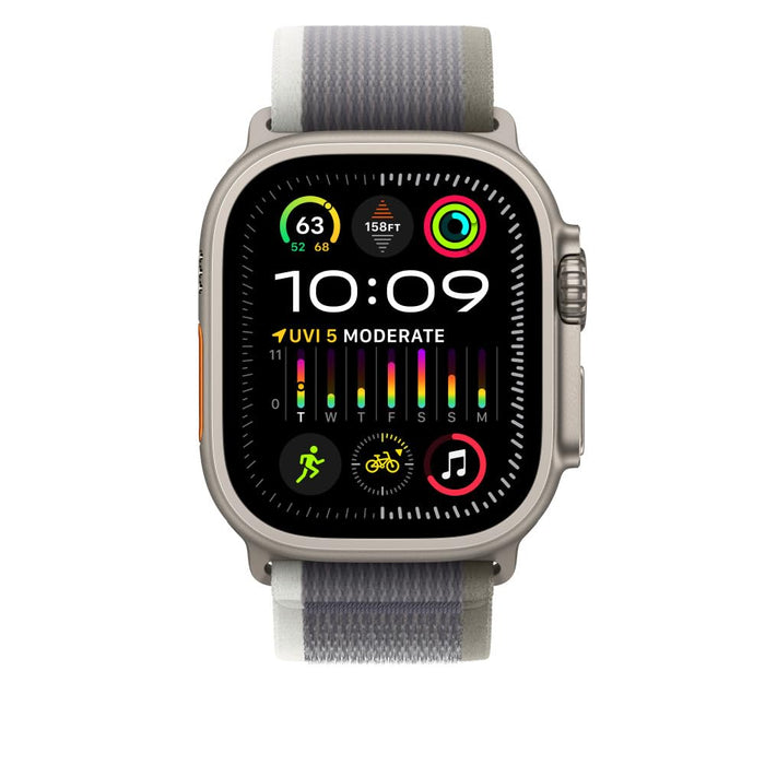 Apple - Loop for smart watch - 49 mm - S/M size - grey, green