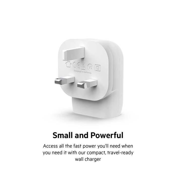 Belkin BoostCharge 30W USB-C PD PPS Wall Charger White