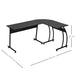 HOMCOM L Shaped Desk Black 1,520 x 740 mm