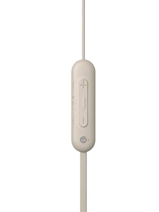 Sony WI-C100 Headset Wireless In-ear Calls Music Bluetooth Beige