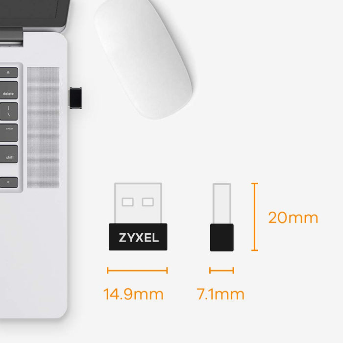 Zyxel NWD6602 - Network adapter - USB 2.0 - Wi-Fi 5