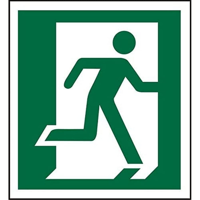 Fire Exit Sign Right Arrow Plastic 20 x 20 cm