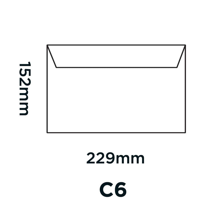 PREMIUM Office Envelopes Non standard 229 (W) x 152 (H) mm Adhesive Strip White 120 gsm Pack of 500