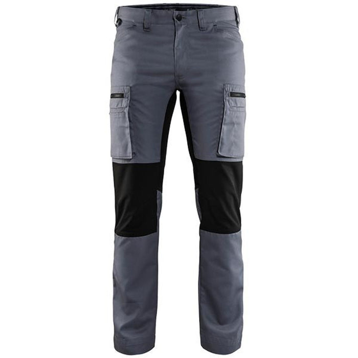 BLÅKLÄDER Trousers 14591845 Cotton, PL (Polyester) Red, Black Size 38R