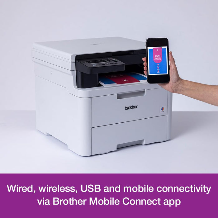 Brother DCP-L3520CDW A4 3-in-1 Colour Laser Multifunction Printer