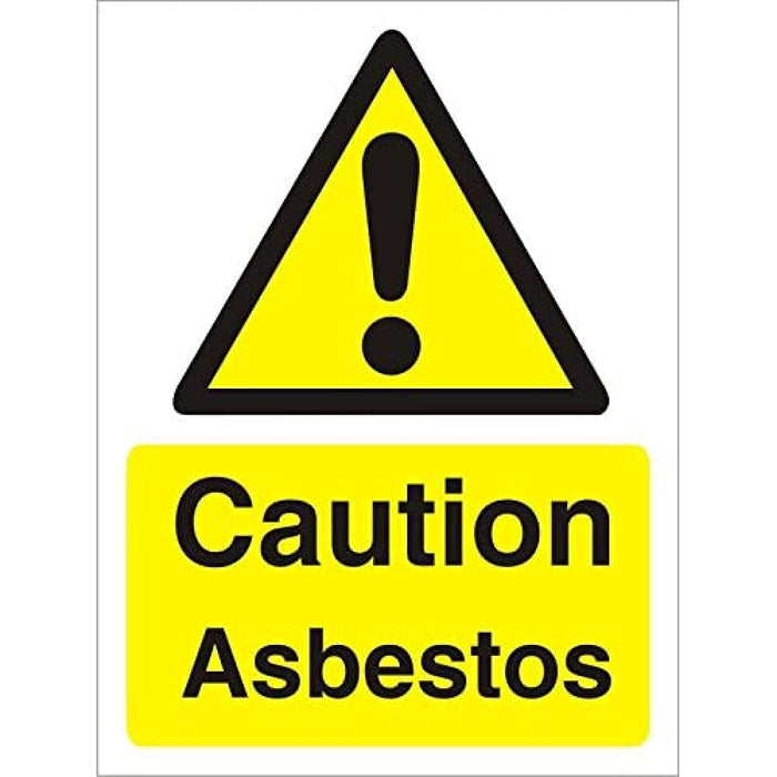 Warning Sign Asbestos Plastic 30 x 20 cm