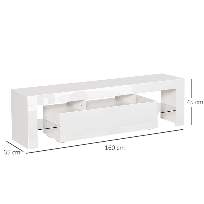 Homcom TV Stand White 350 x 450 mm