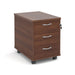 Dams International Pedestal with 3 Lockable Drawers MFC 426 x 600 x 567mm Walnut