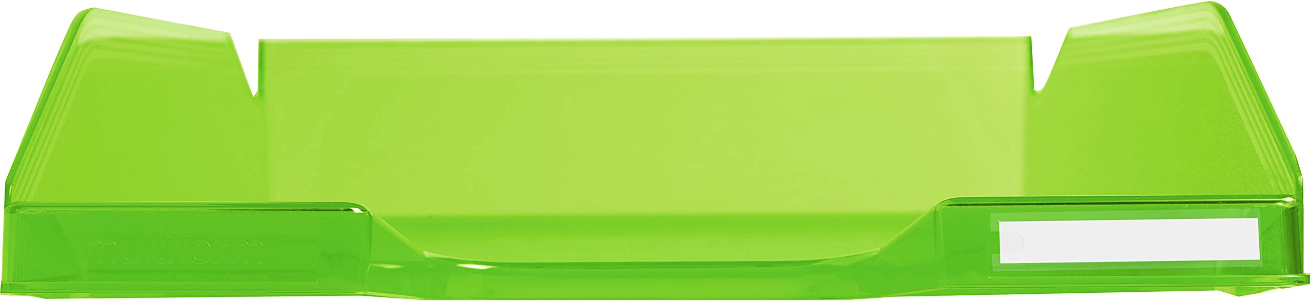 Exacompta Letter Tray Midi Combo Apple Green, Transparent Pack of 6