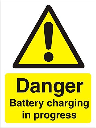 Warning Sign Battery Charging Plastic 30 x 20 cm