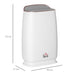 HOMCOM Air Purifier 823-032V70WT 17 (W) x 30 (D) x 53 (H) cm