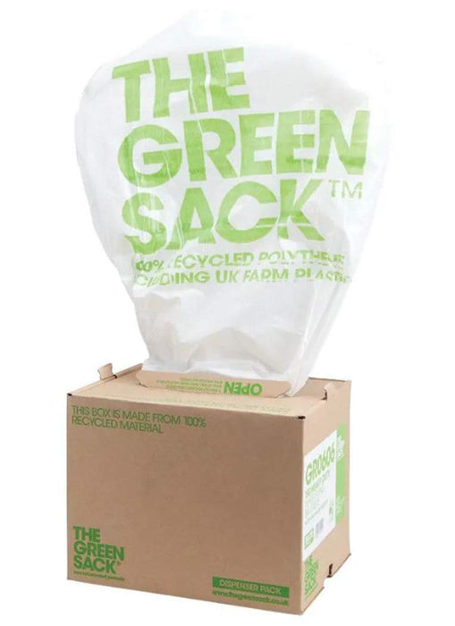 Green Sack Heavy Duty Bin Bags 15 L White PE (Polyethylene) 20 Microns Pack of 150