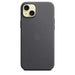 Apple - Back cover for mobile phone - MagSafe compatibility - FineWoven - black - for iPhone 15 Plus