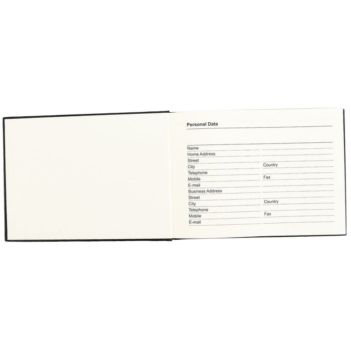 ARPAN Visitors Book CL-VKB-OR A4 Landscape Black 27 x 20 x 2 cm