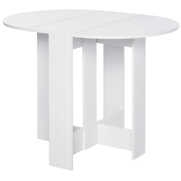 HOMCOM Folding Table for Small Kitchen White