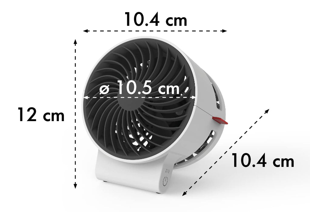 BONECO Desk Fan F50 2.25 W White 1 Speed Setting 12 x 10.4 x 10.4 cm