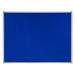 Bi-Office Earth Notice Board Non Magnetic Wall Mounted Felt 180 (W) x 120 (H) cm MDF (Medium-Density Fibreboard) Blue