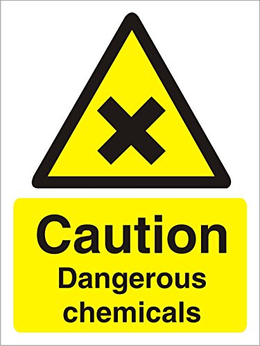 Warning Sign Chemicals Vinyl 40 x 30 cm