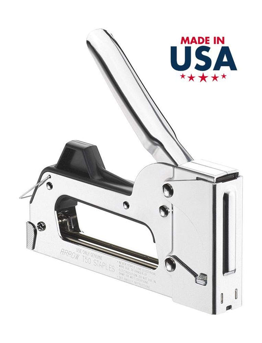 Arrow T55 Heavy Duty Staple Gun Tacker Silver