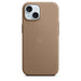 Apple - Back cover for mobile phone - MagSafe compatibility - microtwill, FineWoven - taupe - for iPhone 15