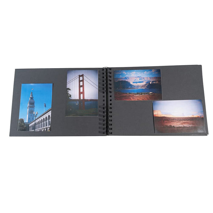 Exacompta Milano Photo Album Spiral Hardback Paper 22 x 32 x 3 cm Black