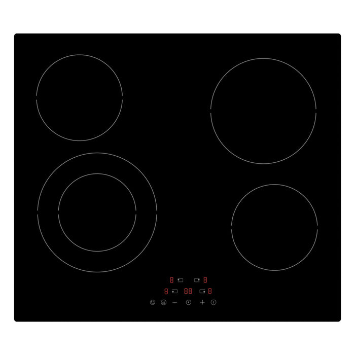 Statesman CHZ460T Ceramic Hob 9 Stage Power Settings Scott Glass Black