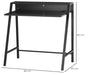 HOMCOM Desk Black 450 x 850 mm