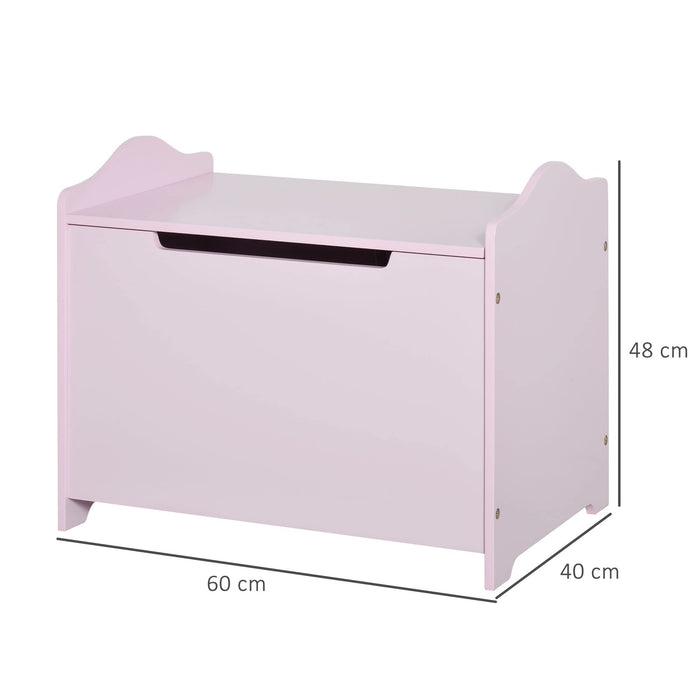 HOMCOM Toys Storage Box 311-013PK Pink 40 (W) x 60 (D) x 48 (H) mm MDF