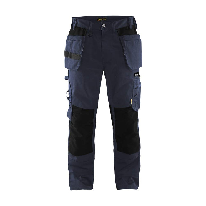 BLÅKLÄDER Trousers 15551860 Cotton, PL (Polyester) Dark Navy, Black Size 34S