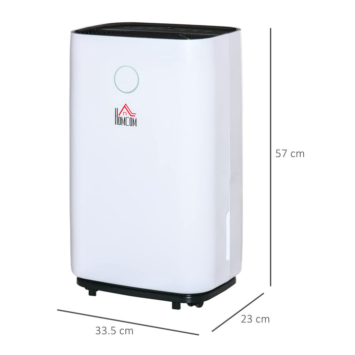 HOMCOM Dehumidifier 821-019V71 2.3 (W) x 3.35 (D) x 5.7 (H) cm