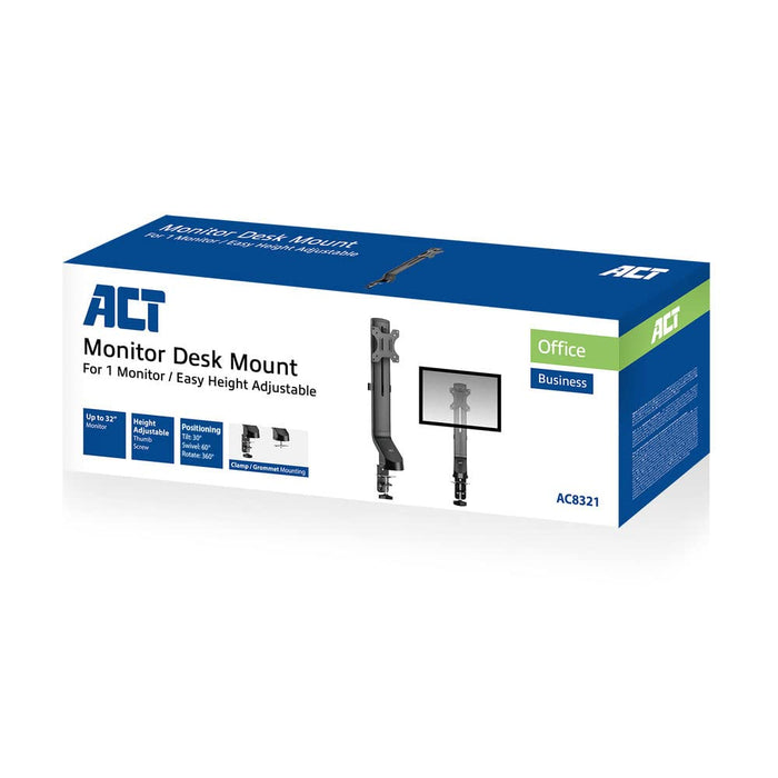 ACT Monitor Arm AC8321 Black