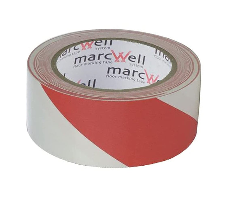 Pacplan Hazard Warning Tape HWT50RW 50 mm x 33 m Red, White 18 Rolls