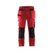 BLÅKLÄDER Trousers 15551860 Cotton, PL (Polyester) Red, Black Size 38R