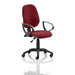 Dynamic Permanent Contact Backrest Task Operator Chair Loop Arms Eclipse I Ginseng Chilli Seat High Back