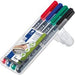 STAEDTLER 317WP4 OHP Marker Medium Round Assorted Pack of 4