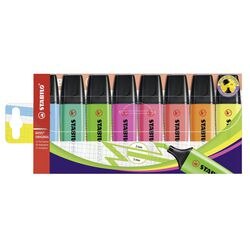 STABILO BOSS ORIGINAL Highlighter Assorted Broad Chisel 2-5 mm Refillable Pack of 8