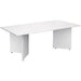 Dams International Rectangular Boardroom Table with White MFC Top and White Frame EB20WH 2000 x 1000 x 725 mm