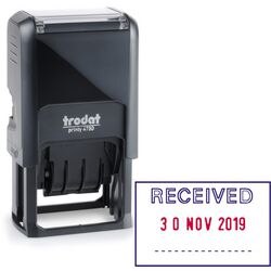 Trodat Printy 4750 Received + Date Self-Inking Stamp 41 x 24mm Black